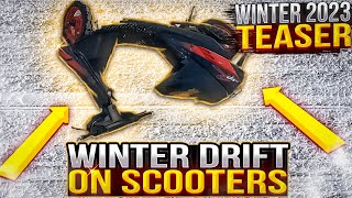 Winter drift on scooters. Teaser. Winter 2023