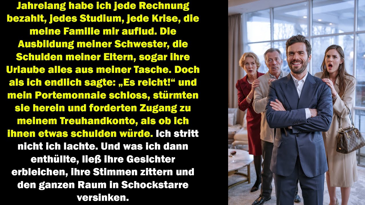 Ich sagte: „Es reicht!“ Hörte auf zu zahlen – dann forderten sie mein Treuhandkonto, ich lachte…