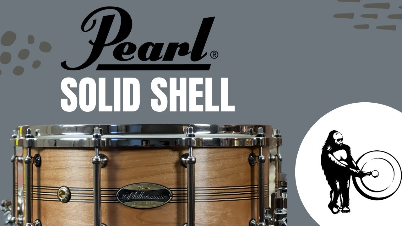 Pearl Philharmonic Concert Snare Drum Silver White Swirl - Maple Birch 14x5