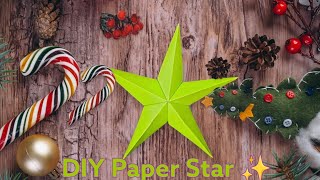 How to Make 3D Star for your Christmas Decoration | Paper Craft