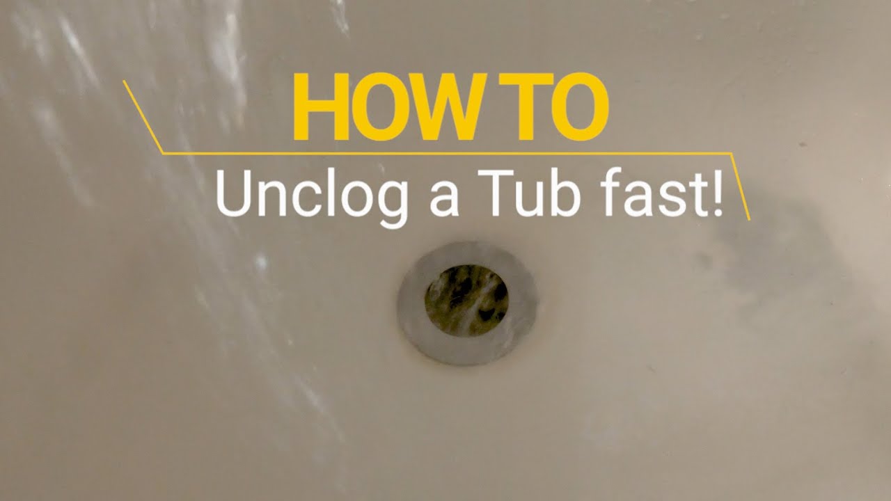 How to Remedy a Slow-Draining or Clogged Bathtub - Christiansonco