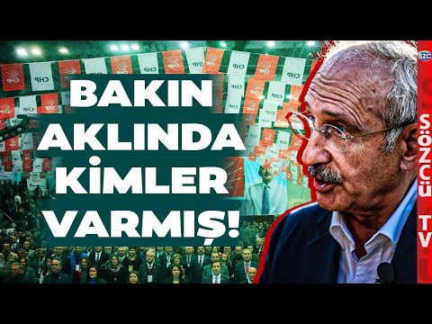 Gündem Olacak Kulis! Kılıçdardaroğlu'nun CHP Genel Başlanlığı İçin Aklında Bu İki İsim Var