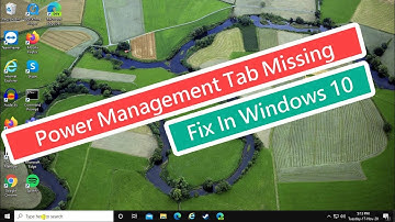 Power Management Tab Missing Fix In Windows 10