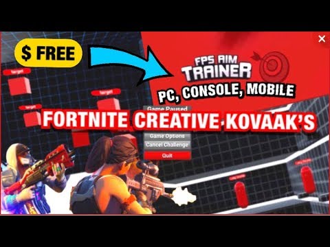 Kovaaks in Fortnite! Advanced Aim Trainer with tracking/stationary