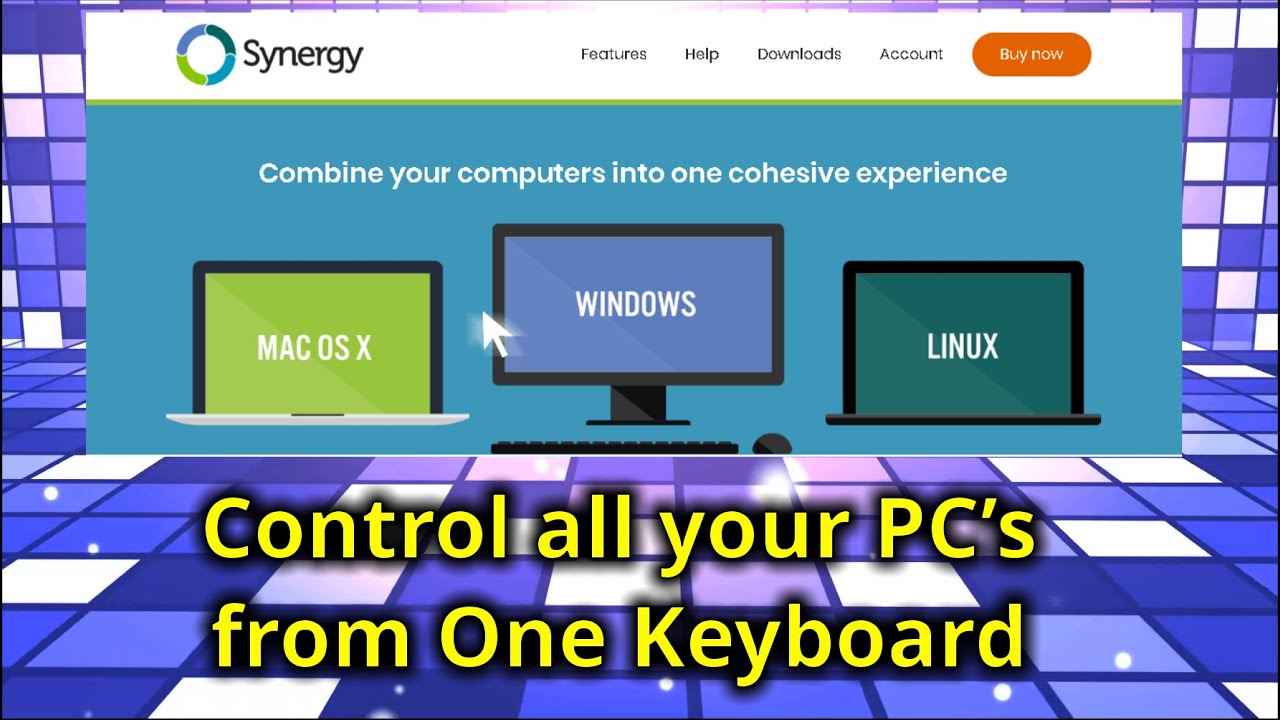One Mouse Many Computers Synergy - YouTube