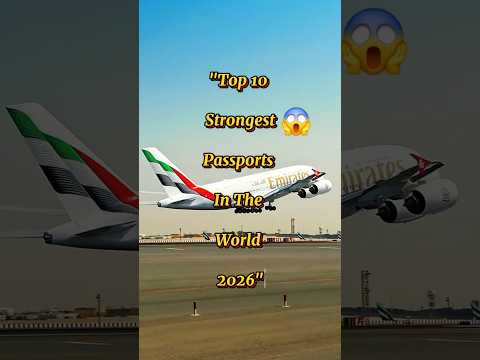 🛂 Top 10 Strongest Passports in the World 2026 || Visa-Free Power Rankings 🌍✈️#viral #travel