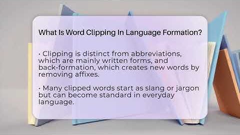 What Is Word Clipping In Language Formation? - The Daily Definition