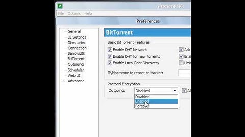 UTorrent: How To Encrypt Your Torrent Files