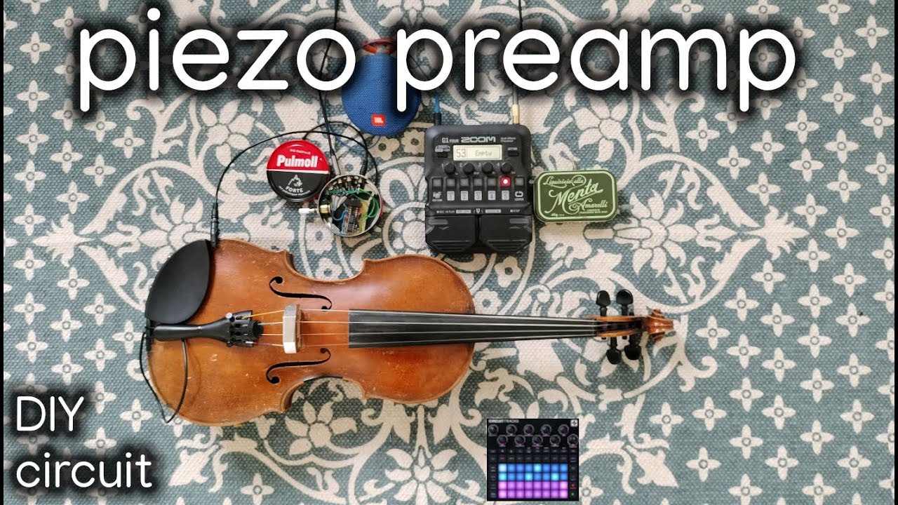 DIY piezo preamp, electrify your acoustic instrument - YouTube
