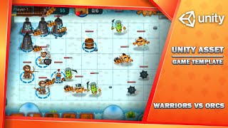 Warriors VS Orcs 2D - Complete Unity Game Template for Strategy Games!