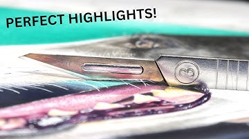 MOST USEFUL TOOL to create HIGHLIGHTS in your COLORED PENCIL Drawings