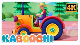wheels on the tractor go round and round nursery rhyme for kids