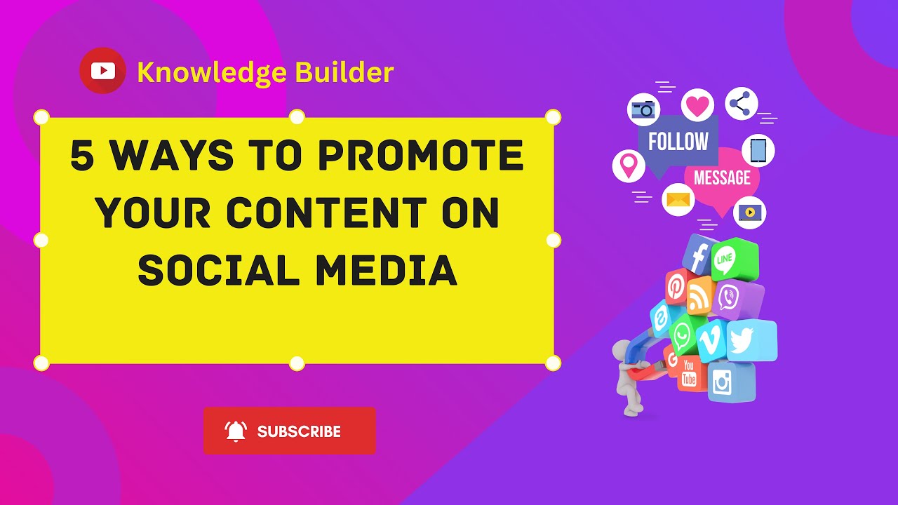 5 Ways To Promote Your Content On Social Media || Promotions on social ...