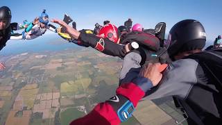 13 Way Multi-Plane Single Engine Formation Record | Skydive Toronto