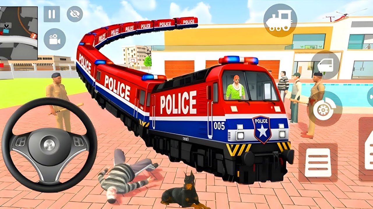 Franklin Purchase New Police Train 💥🚂 Indian Theft Auto Simulator Game 💥🤯 Simulator Game🤑