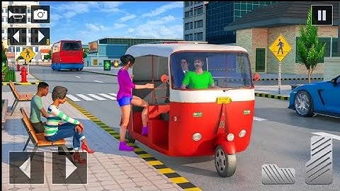 Modern Tuk Tuk Rickshaw Driving city Mountain Auto Driver - AndroidGamePlay