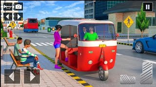 Modern Tuk Tuk Rickshaw Driving city Mountain Auto Driver - AndroidGamePlay screenshot 5