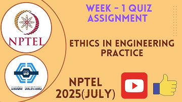 Ethics In Engineering Practice Week 1 Quiz Assignment Solution | NPTEL 2025(July) |