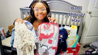 HUGE BABY SHOWER HAUL FOR BABY BOY 💙