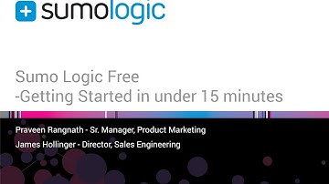 Getting Started with Sumo Logic Free - Webinar