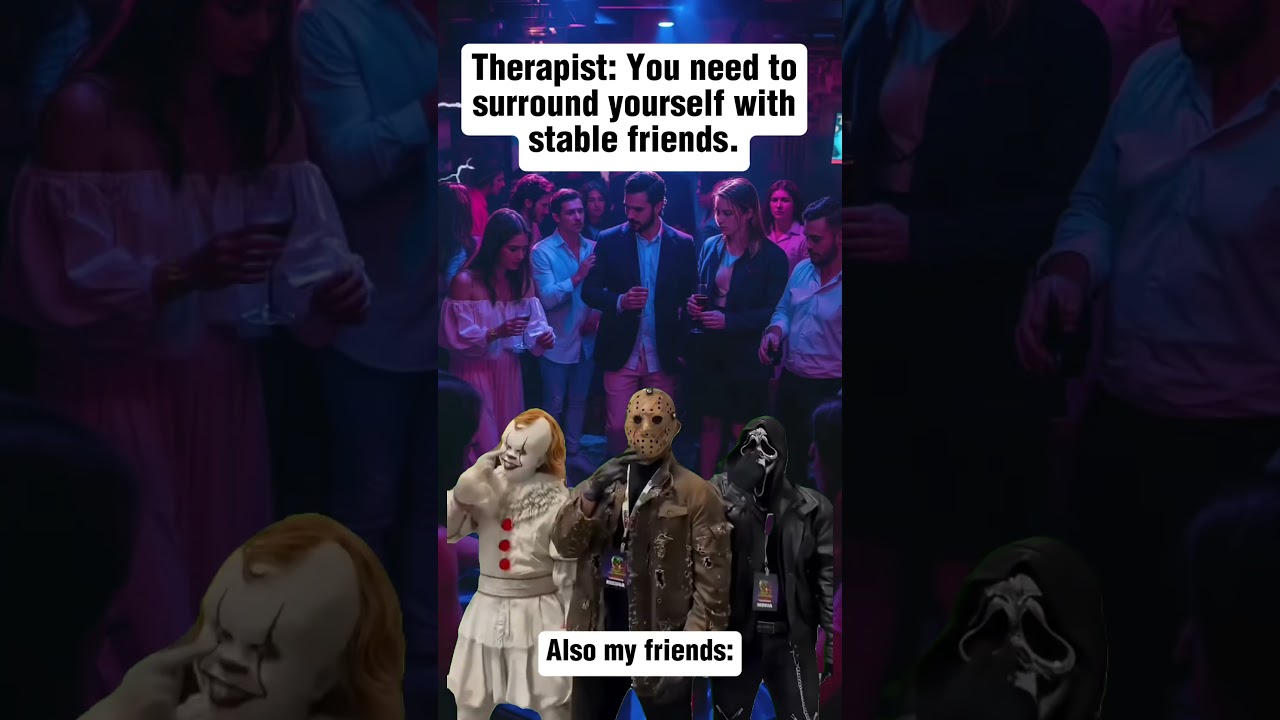 Therapist: “Find healthy friendships.”Me and my new crew: 😭💃 