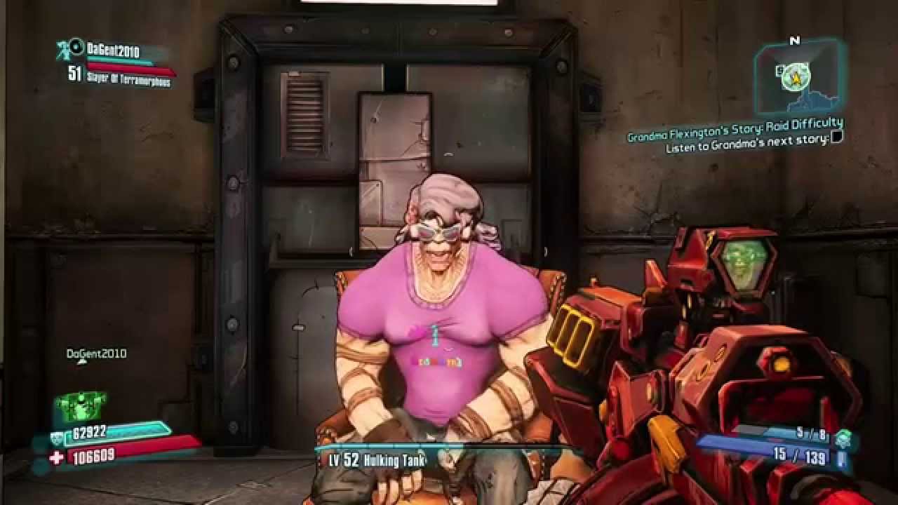 Borderlands 2: Grandma Flexington's Story: Raid Difficulty - YouTube