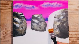 KING ART WATERFALL N 1121 PAINTING TUTORIAL
