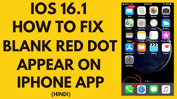 How to Fix Blank Red Dot Appear on Phone app on iPhone | Hindi