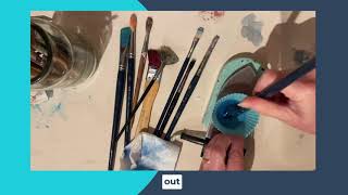 How To Clean Your Brushes With Encaustic Wax - SEE DESCRIPTION FOR MORE INFO 👇