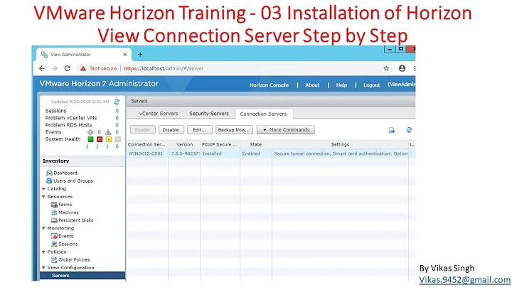 VMware Horizon Training | 03 - Installation of Horizon View Security  Server Step by Step