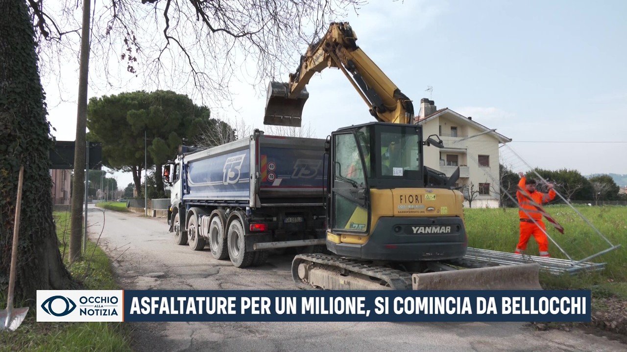 Fano: asfaltature per un milione. Si comincia da Bellocchi