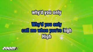 Video thumbnail of "Arctic Monkeys - Why'd You Only Call Me When You're High - Karaoke Version from Zoom Karaoke"