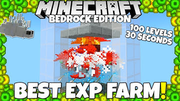 NEW BEST EXP FARM in Minecraft! 100 Levels in 30 Seconds! Minecraft Bedrock Silverfish Farm Tutorial