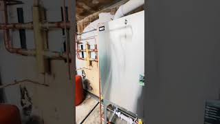 High-Efficiency Tankless Boiler Installation Aether Mechanical #shorts