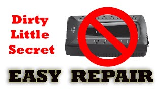 How to repair a dead UPS Battery Backup Unit yourself and save money Dirty Little Secret Visionguy