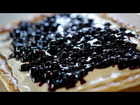 Blueberry Cream Cheese Puff Pastry Recipe || KIN EATS