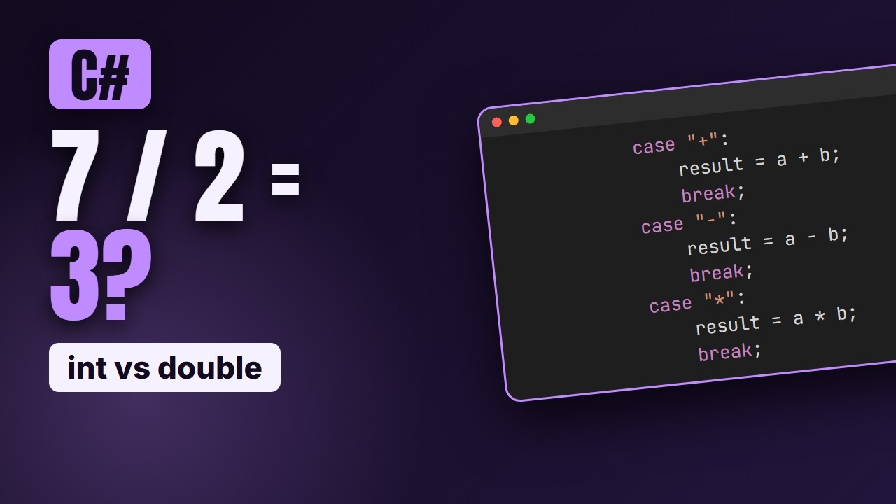 C# Program to Make a Simple Calculator Using Switch Case - YouTube