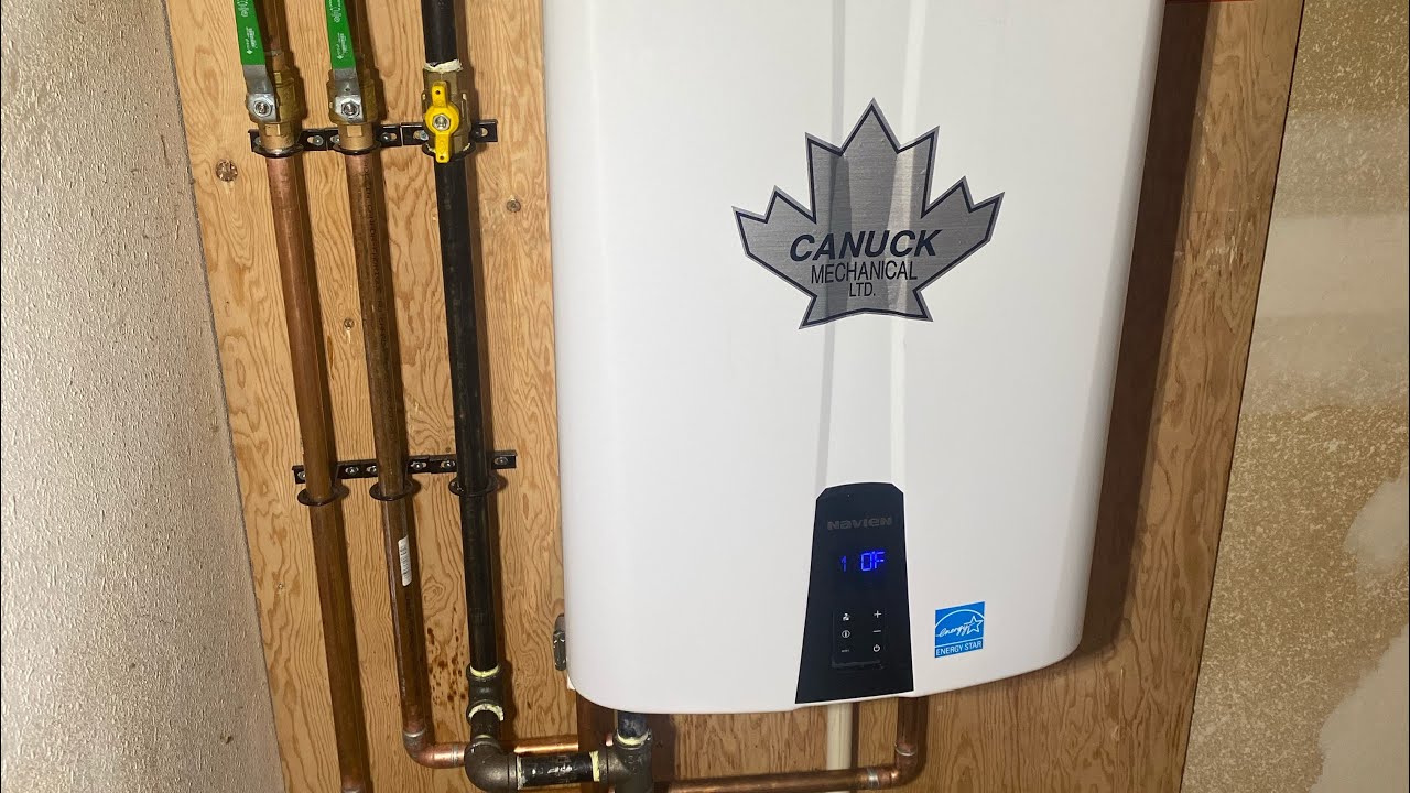 Navien NPE-210-A Tankless Install #2 - YouTube