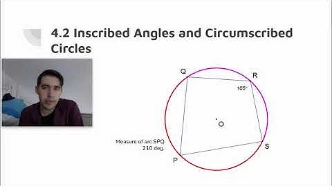 Geo Unit 7 Lesson 4 Quadrilaterals in Circles