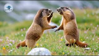 Cute Marmots Boxing in Nature#CuteAnimals  #Nature#ViralVideo#Animals#AnimalFight#Shorts#ViralShorts