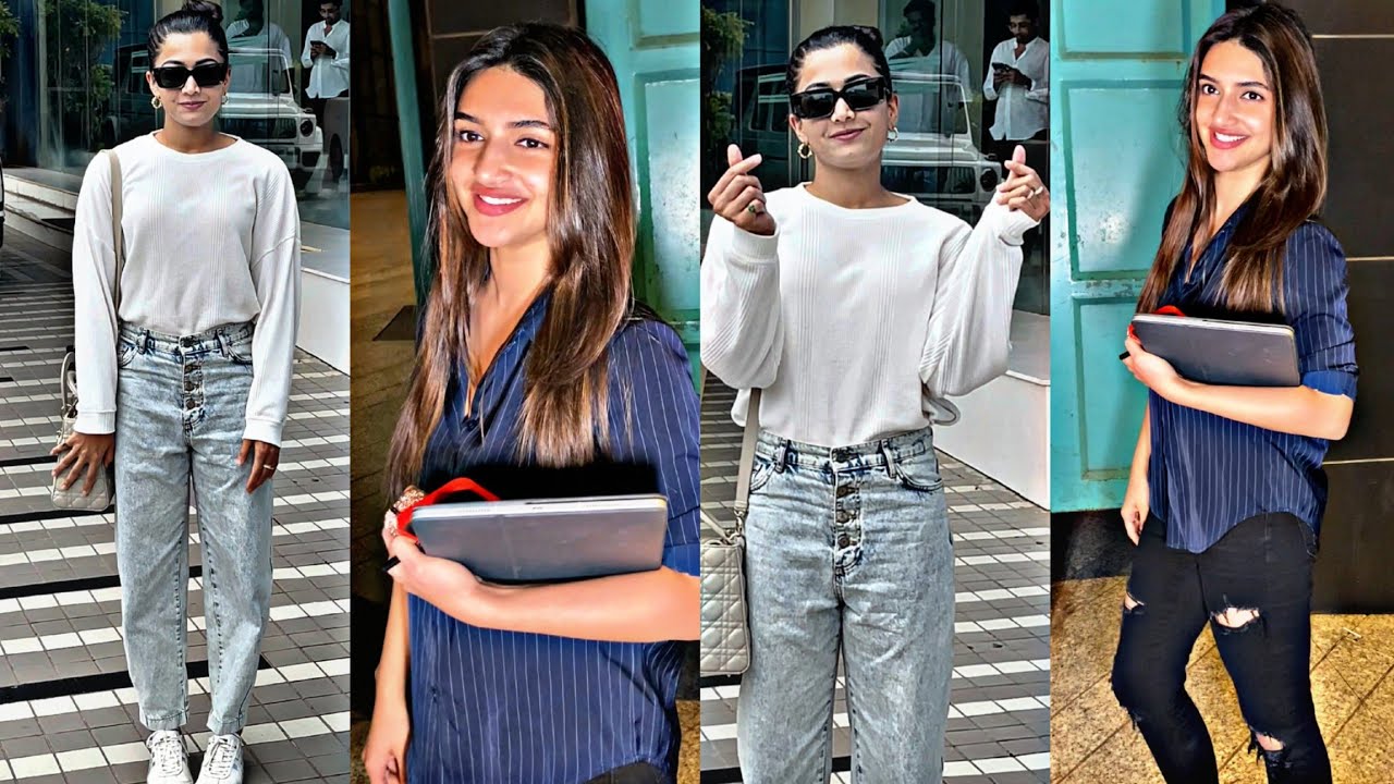 South Actresses (Rashmika Mandanna & Sreeleela) Spotted Today In Mumbai