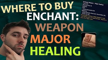 Enchant Weapon Major Healing Location Classic TBC