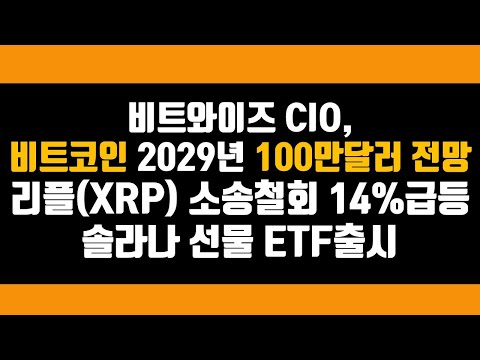 비트와이즈 비트코인 <strong>2029년</strong> 100만 달러 전망