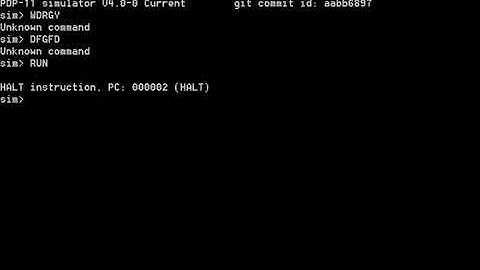 DEC PDP11 DEC PDP 11 STARTSCREEN COMPUTER SIMULATION SIMULATOR EMULATOR