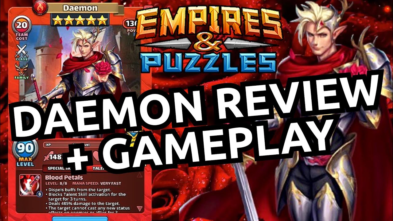 Daemon Review + Gameplay! Should You Get Him In Soul Exchange?! Empires And Puzzles