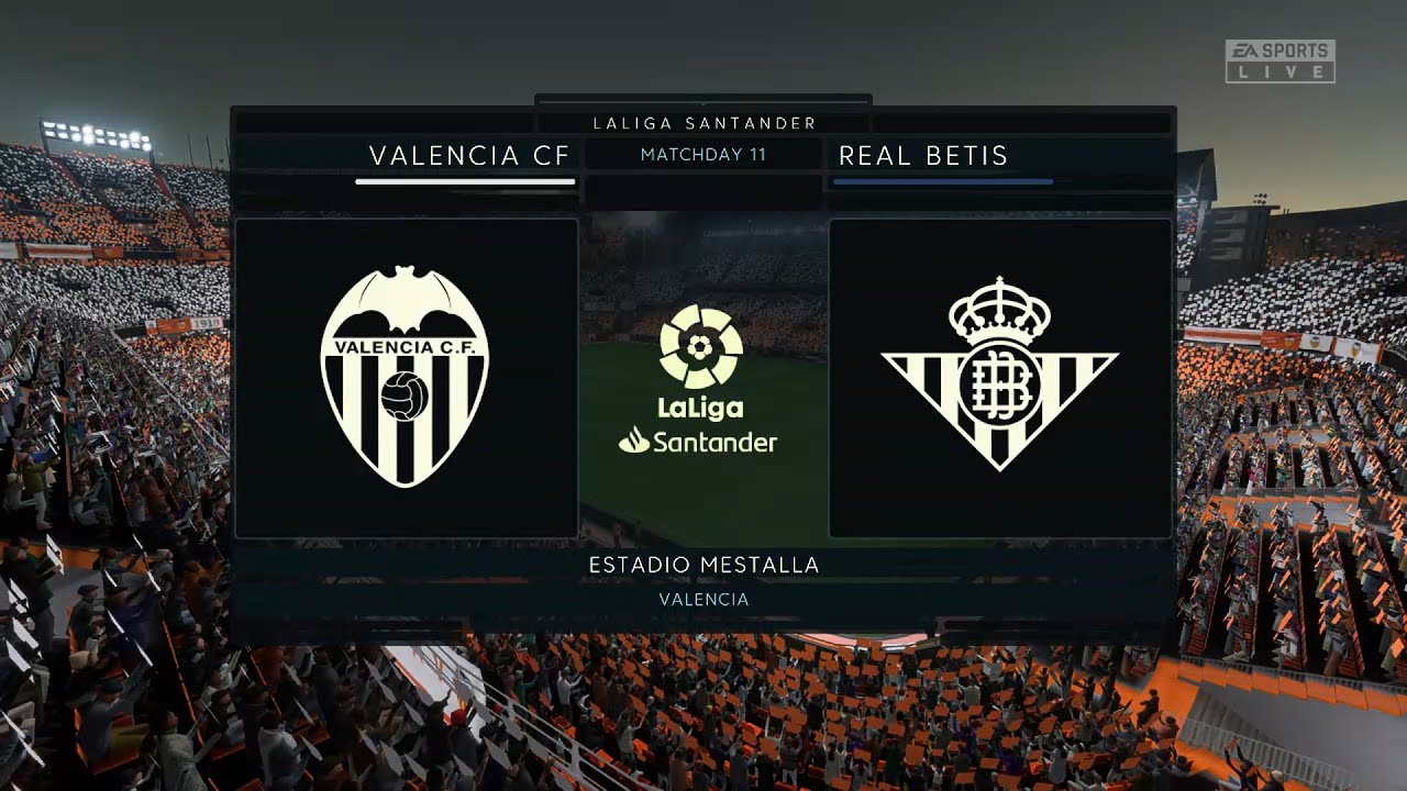 Valencia vs Real Betis - La Liga 10th November 2022 - Fifa 23 - YouTube