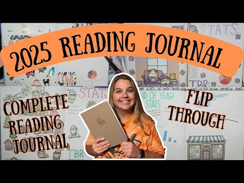 2025 Reading Journal Flip Through! | Complete spreads and let's talk!✨📖