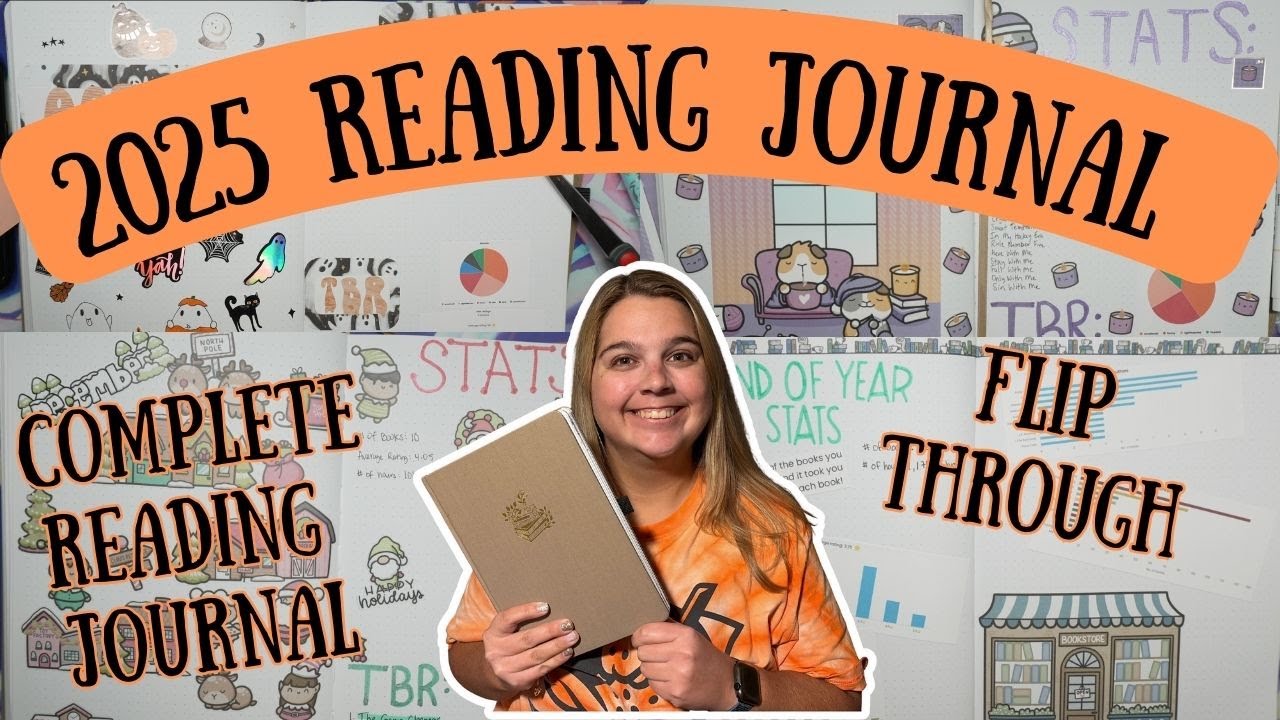 2025 Reading Journal Flip Through! | Complete spreads and let's talk!✨📖