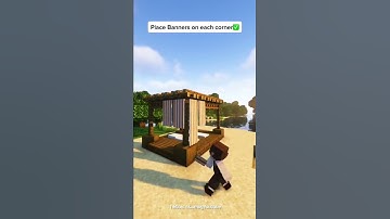 Minecraft: Beach Lounge Tutorial | #shorts